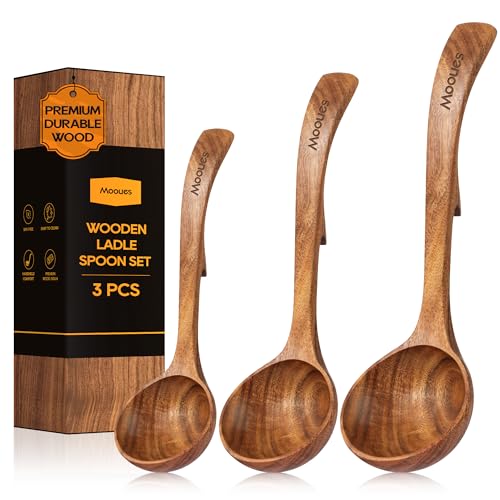 Wooden Ladle for Soup (3 Count)