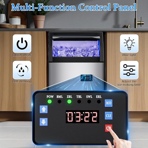 Ice Maker Commercial Spray Drench Ice Maker Machine 200Lbs