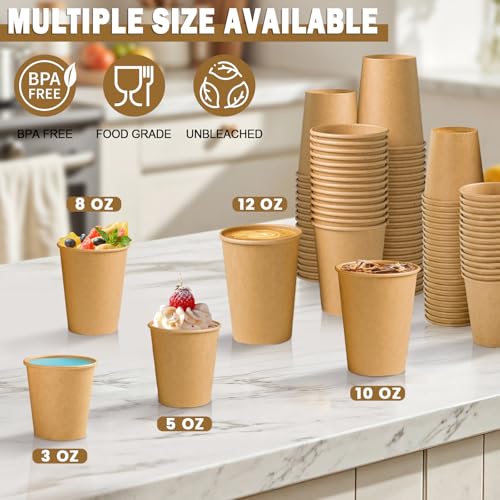 5 oz Paper Cups Disposable (300 Count)