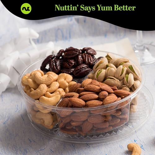 Mixed Nuts Gift Basket in Red Gold Box