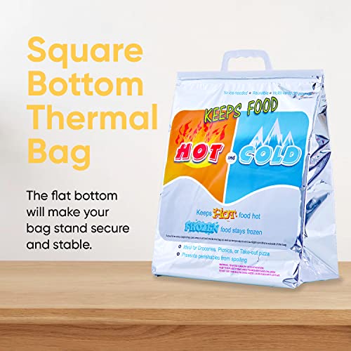 Hot and Cold Insulated Bags for Food Delivery (6 Count)