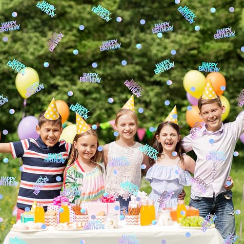 Iridescent Happy Birthday Confetti Birthday Party Decorations