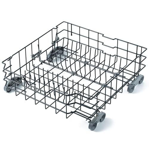 WD28X25960 Dishwasher Lower Rack Replacement Parts for GE Dishwasher Parts GE Profile Monogram Adora Triton XL Cafe Dishwasher Lower Dishrack Assembly GE Dishwasher Bottom Rack Drawer 1 Pack