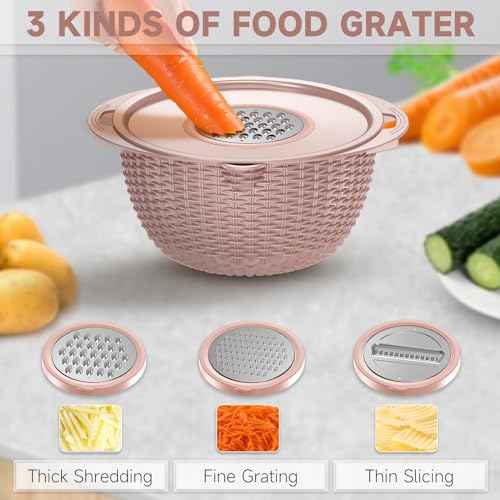 4 1 Colander with Bowl & Spoons Set