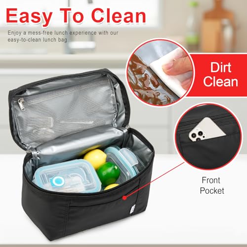 NOL Insulated Lunch Bags for Women Cooler Bag Lightweight Nylon Waterproof Lunch Box For Work