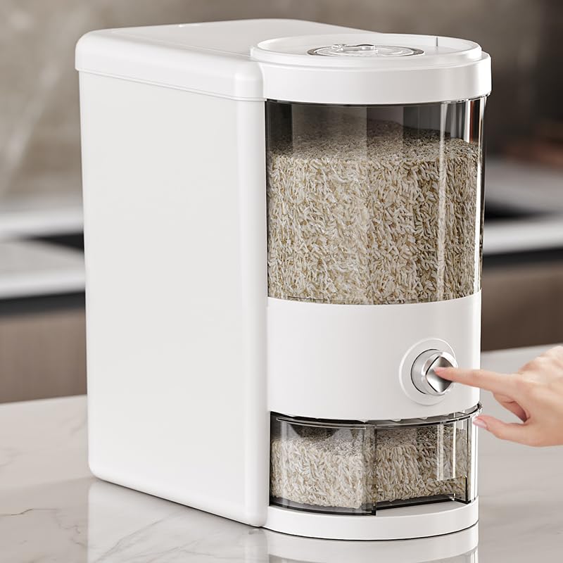 12 Lbs Rice Container with Measuring Cup