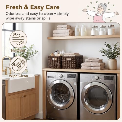 Wicker Storage Baskets for Shelves (2 Count)