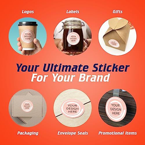 Custom Vinyl Stickers Your Image (100 Count)