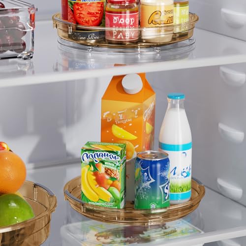 2 Pack Lazy Susan Turntable Organizer for Cabinet (2 Count)