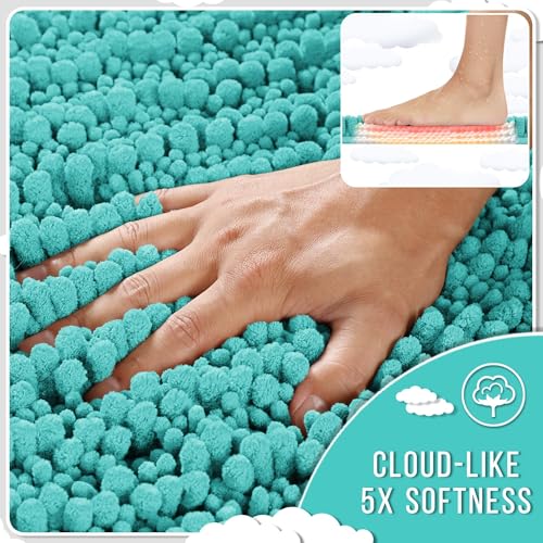 Bathroom Rugs Non Slip Washable 32x20 Inch