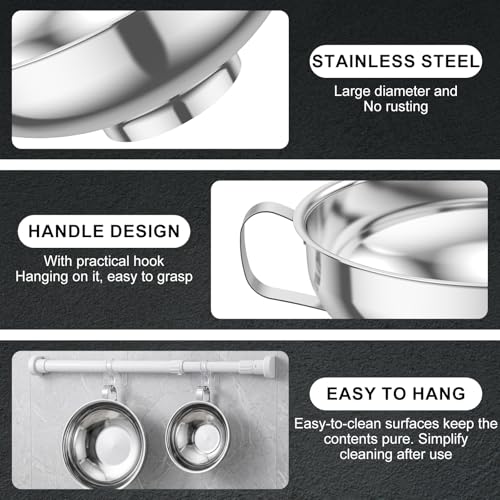 6 Piece Stainless Steel Canning Funnel Set with Strainers