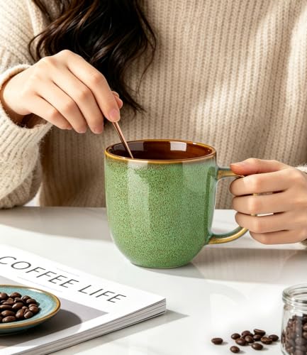 Ceramic Coffee Mugs Set of 6 (6 Count)
