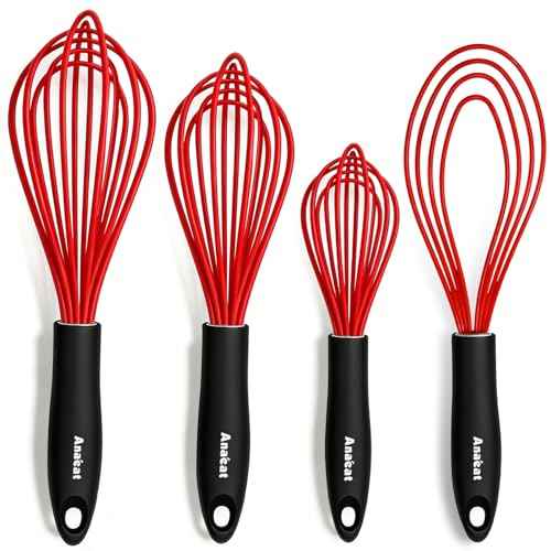 Silicone Kitchen Whisk Set of 4 (4 Count)