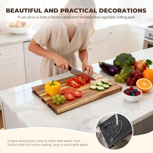 Book Cutting Board Set with Stand (3 Count)