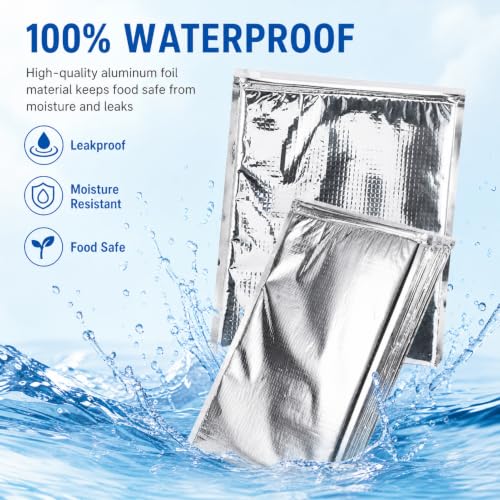 Insulated Food Storage Bag with Zipper Design (5 Count)