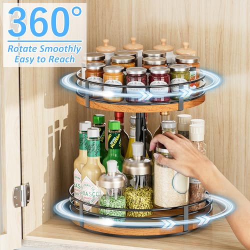 Lazy Susan Turntable Organizer Adjustable