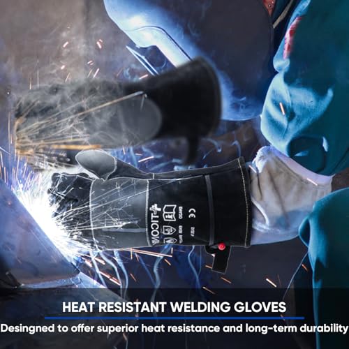 16" Leather Welding Gloves for Men