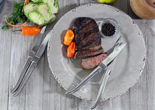 Laguiole Connoisseur Set of 4 Stainless Steel Steak Knives (4 Count)