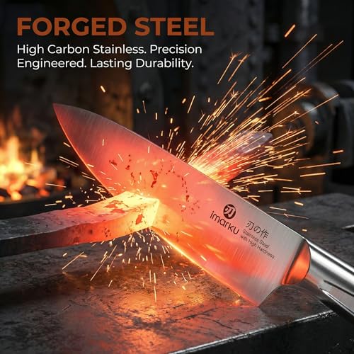 Japanese High Carbon Stainless Steel Knife Set with Block (14 Count)