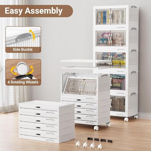 180Qt Stackable Storage Bins with Lid (4 Count)