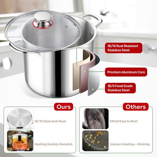 12 QT Stock Pot with Lid