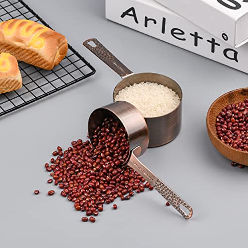 Copper Measuring Cups and Spoons set