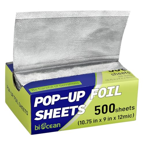 500 Pre Cut Aluminum Foil Sheets (500 Count)
