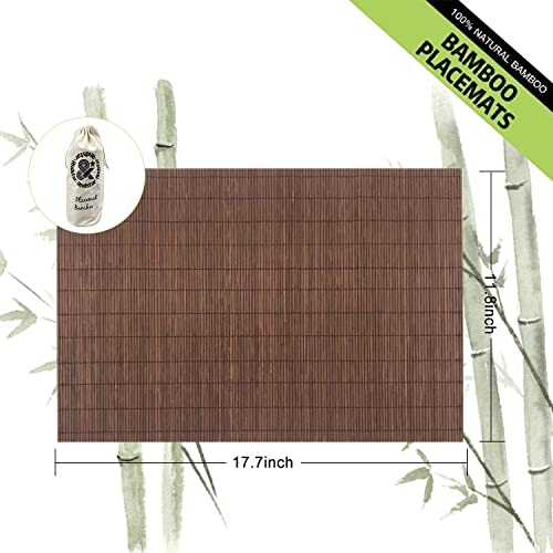 12 Pack Bamboo Placemats (12 Count)
