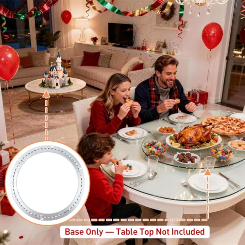 20 Inch Lazy Susan Hardware Mute Turntable Bearing 450 LBS Load Capacity Heavy Duty Lazy Susan Parts Kit Rotating Ring Mechanism for Dining Tables