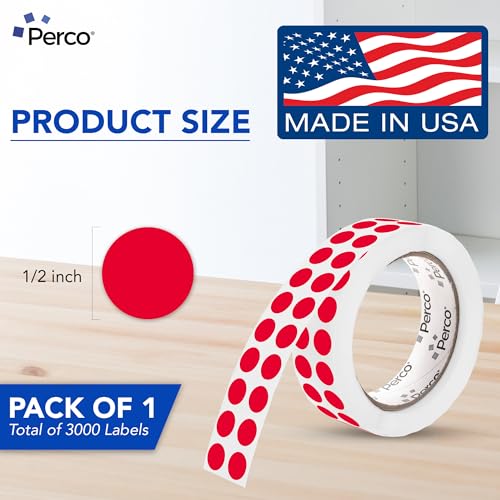 Red Round Circle Dot Sticker 1
