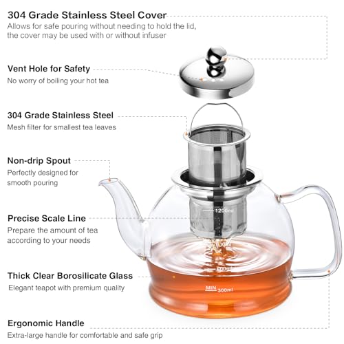 STNTUS Glass Teapot