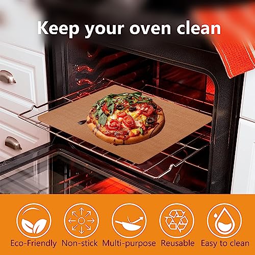 2 Pack Thickened Copper Oven Liners for Bottom of Oven BPA & PFOA Free (2 Count)