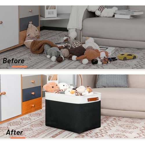 Large Storage Baskets Fabric Storage Bins (3 Count)