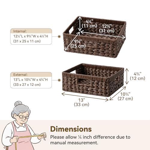 Wicker Storage Baskets for Shelves