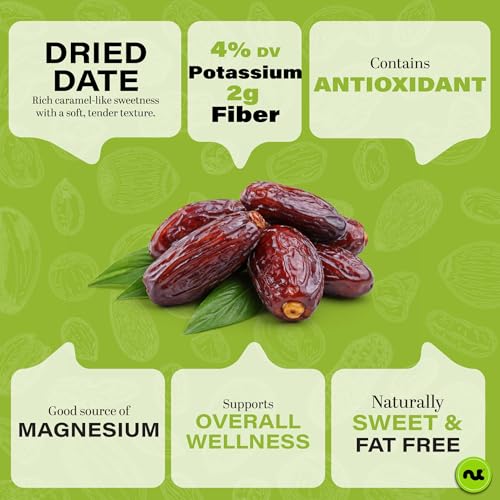 Dried Deglet Noor Dates Pitted (16 Ounce)