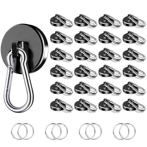 Magnetic Hooks Heavy Duty 150Lbs (24 Count)