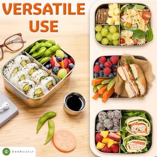Stainless Steel Bento Box + Condiment Container