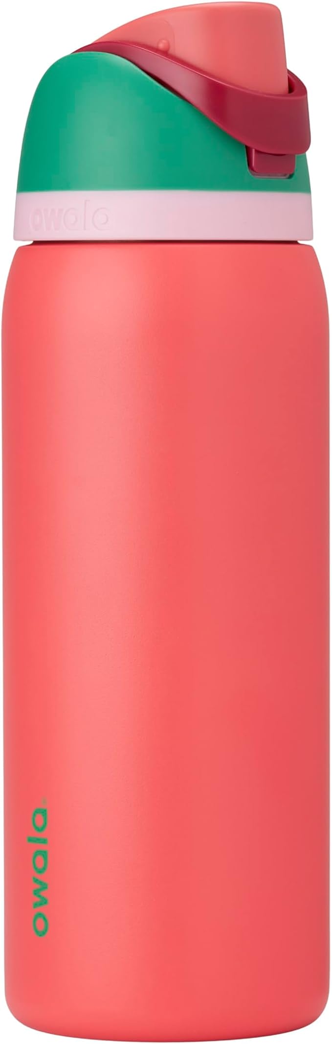 Owala FreeSip Insulated Stainless Steel Water Bottle with Straw for Sports, Travel, and School BPA-Free Sports Water Bottle, 32 oz, Strawberry Field | Insulated, with Straw, for Sports, Travel, and School, BPA-Free