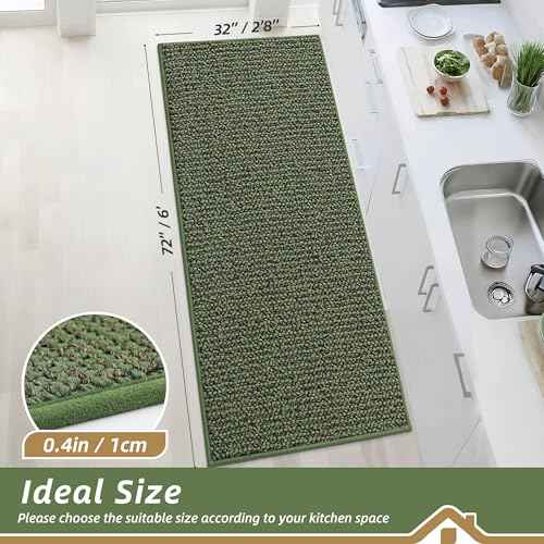 Kitchen Runner Rugs 32"x72" (16 Sq Ft)