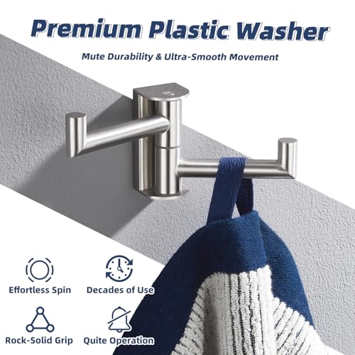 Double Swivel Towel Hook