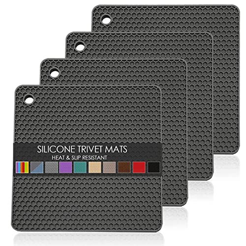 Silicone Trivets for Hot Pots and Pans (4 Count)