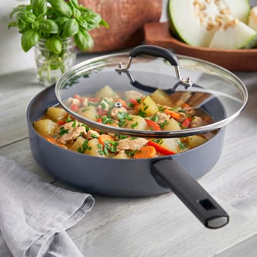 12" Glass Lid with Stainless Steel Handle