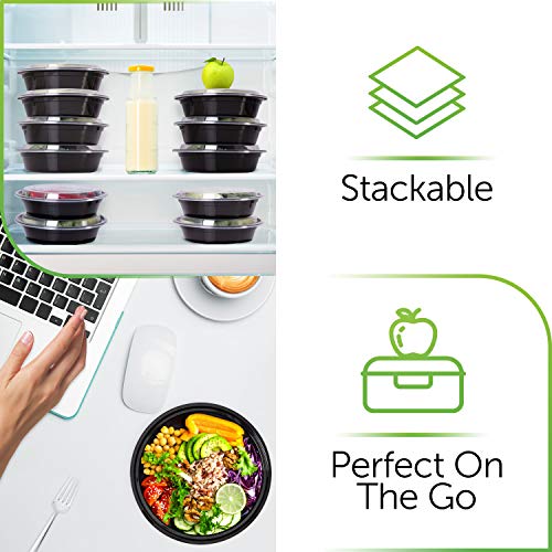 PrepNaturals 60 Pack Meal Prep Containers Reusable (60 Count)