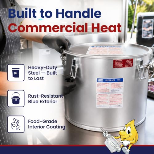 5 Gallon Oil Grease Bucket & Filter Pot