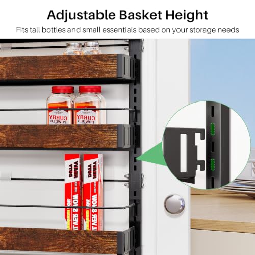 8 Tiers Wooden Over Door Organizer