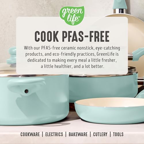 2QT Ceramic Nonstick Saucepan with Lid