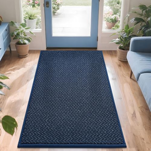 Dirt Trapper Door Mat 36"x60" Non Slip Washable Navy Blue (19.68 Sq Ft)