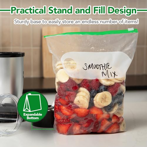 Gallon Slider Storage Bags 100 Pack (100 Count)