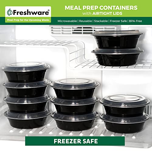 Meal Prep Bowl Containers [30 Pack] Plastic Bowls with Lids for Soup and Salad (30 Count)