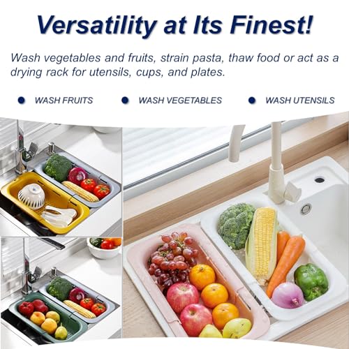 Extendable Sink Colander Strainer Basket